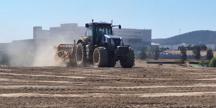 Primeros pasos para la construcción del Centro Ibérico de Investigación en Almacenamiento Energético 1 obras ciiae caceres